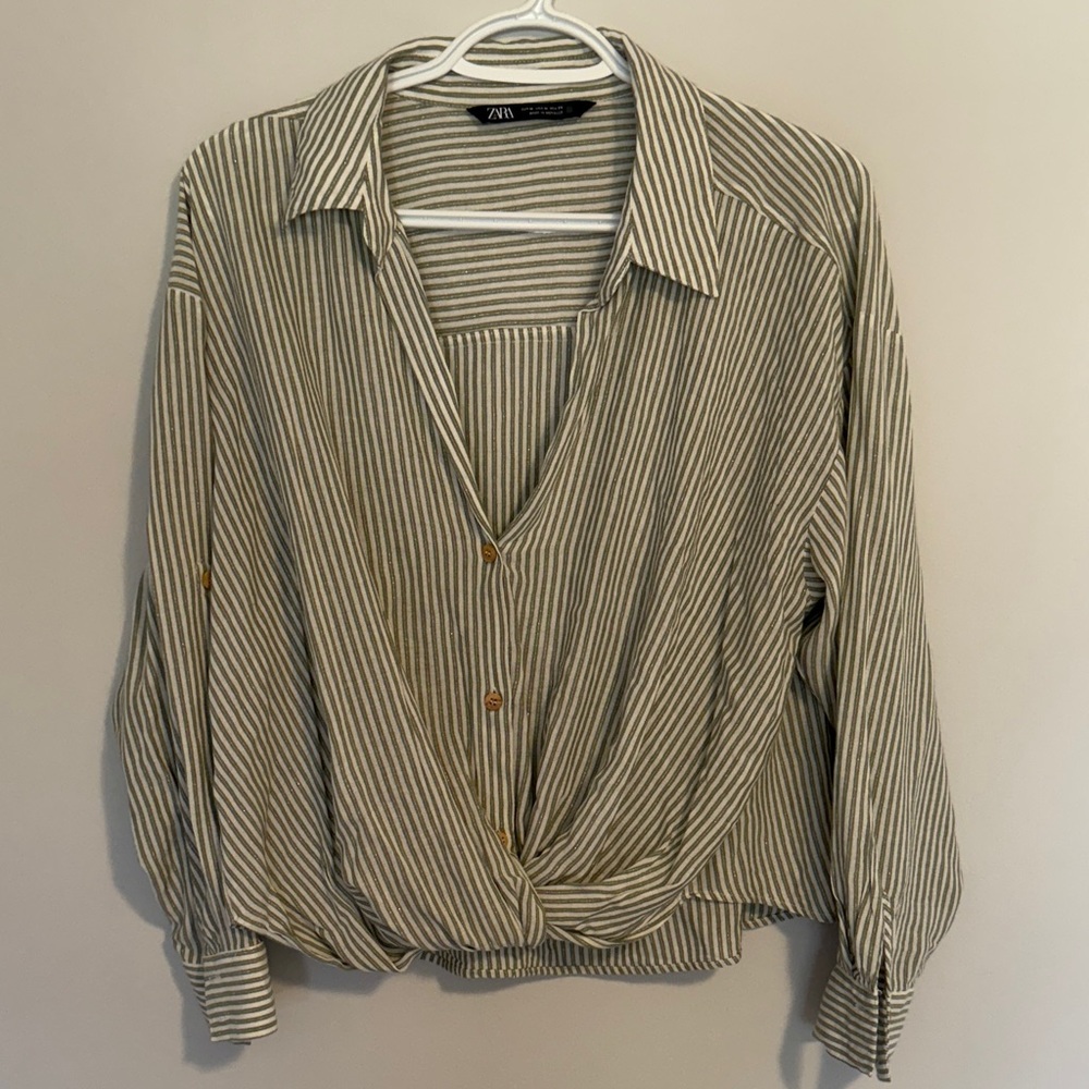 Zara Women’s  Casual Striped Shirt